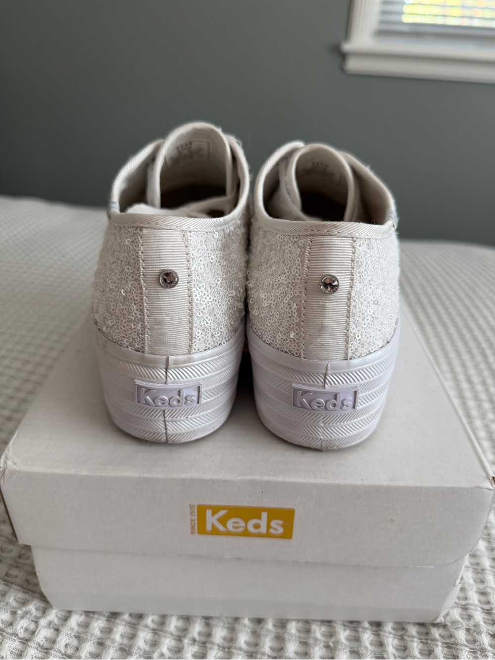 Keds Triple Up Sequins Platform Sneakers - Picture 6 of 15